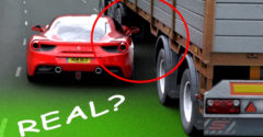 Kiderült, hogy hamis a rendőrségi üldözés alatt egy kamion alatt átbújó Ferrariról készült felvétel