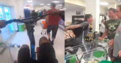 Az embereknek ütköztek, szétdobálták az árut. Egy biciklis banda terrorizálta a szupermarketben levőket.