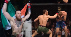 Conor McGregor megsemmisítő erővel tért vissza az UFC-be. Az első menetben kiütötte a cowboyt.