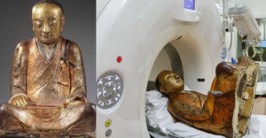 A tudósok beszkenneltek egy 1000 éves Buddha szobrot és megoldották a titkát