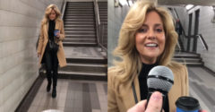Fogd a mikrofont és folytasd a dalt! Alapos meglepetést okozott a metró aluljáróban a közelben elhaladó nő.