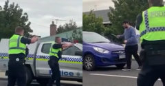 Egy késsel hadonászó férfit próbáltak lefegyverezni a rendőrök (Elgázolták egy autóval)