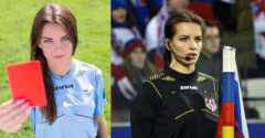 Karolina Bojar, a világ legvonzóbb futballbírója.
