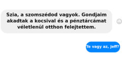 Az online csalót úgy megbüntette, hogy a végén az maga kérte, hogy ne üzengessen neki többet