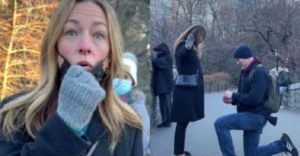 25 évnyi házasság után újra megérte a nő kezét (Central Park)