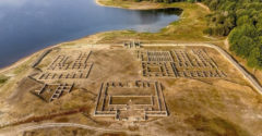 Egy sekély víztározó Spanyolországban egy ókori római tábort tárt fel