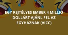 Egy rejtélyes ember 4 millió dollárt ajánl fel az egyháznak (Vicc)
