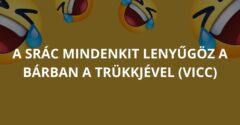 A srác mindenkit lenyűgöz a bárban a trükkjével (Vicc)