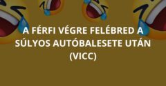 A férfi végre felébred a súlyos autóbalesete után (Vicc)