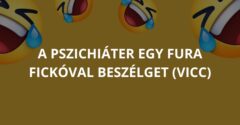 A pszichiáter egy fura fickóval beszélget (Vicc)