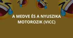 A medve és a nyuszika motorozik (Vicc)