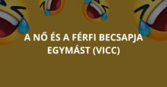 A nő és a férfi becsapja egymást (Vicc)