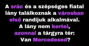 A lánynak pontos elvárásai vannak a lehetséges udvarlójával kapcsolatban. (Vicc)