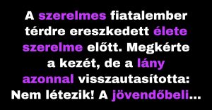 A fiatalember egy olyan lány kezét kéri meg, akinek nagyok az elvárásai (Vicc)