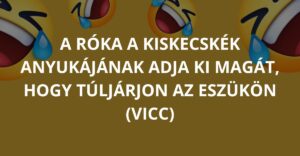 A róka a kiskecskék anyukájának adja ki magát, hogy túljárjon az eszükön (Vicc)