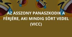 Az asszony panaszkodik a férjére, aki mindig sört vedel (Vicc)