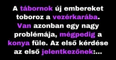 A tábornok fura kérdést tett fel az újoncoknak (Vicc)