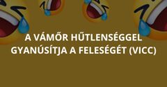 A vámőr hűtlenséggel gyanúsítja a feleségét (Vicc)