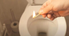 Próbálj meg meggyújtani egy gyufát a WC-ben. Szinte azonnali hatása van ennek a trükknek