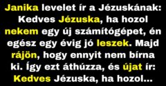 Janika levelet ír a Jézuskának, hogy mit szeretne Karácsonyra (Vicc)