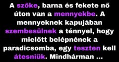 A szőke, a barna és a fekete hajú nőnek teljesítenie kell egy tesztet (Vicc)