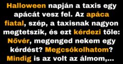 A taxisnak teljesül egy régi álma (Vicc)