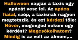 A taxisnak teljesül egy régi álma (Vicc)