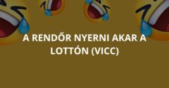 A rendőr nyerni akar a lottón  (Vicc)