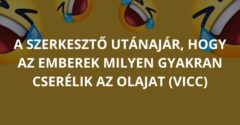 A szerkesztő utánajár, hogy az emberek milyen gyakran cserélik az olajat (Vicc)