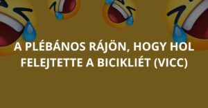 A plébános rájön, hogy hol hagyta a biciklijét (Vicc)