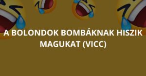 A bolondok bombáknak hiszik magukat (Vicc)
