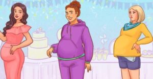 A képen lévő nők közül melyik nem terhes? Egy apró részlet elárulja, és csak 5 másodperced van a feladat megoldására