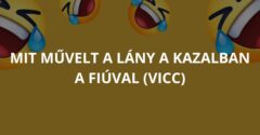 Mit művelt a lány a kazalban a fiúval (Vicc)