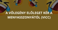 A vőlegény előleget kér a menyasszonyától (Vicc)