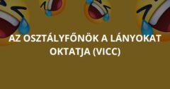 Az osztályfőnök a lányokat oktatja (Vicc)