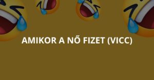 Amikor a nő fizet (Vicc)