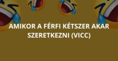 Amikor a férfi kétszer akar szeretkezni (Vicc)