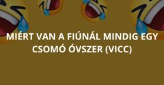Miért van a fiúnál mindig egy csomó óvszer (Vicc)