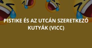Pistike és az utcán szeretkező kutyák (Vicc)