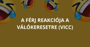 A férj reakciója a válókeresetre (Vicc)