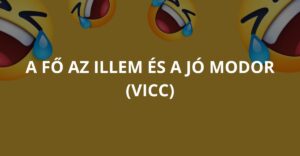 A fő az illem és a jó modor (Vicc)