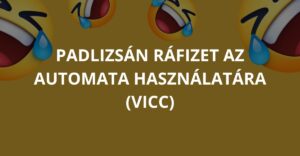 Padlizsán ráfizet az automata használatára (Vicc)