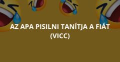 Az apa pisilni tanítja a fiát (Vicc)