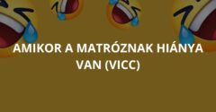 Amikor a matróznak hiánya van (Vicc)