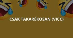 Csak takarékosan (Vicc)