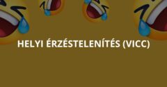 Helyi érzéstelenítés (Vicc)