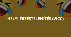 Helyi érzéstelenítés (Vicc)