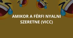 Amikor a férfi nyalni szeretne (Vicc)
