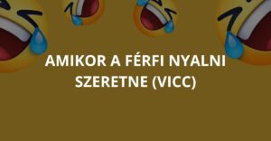 Amikor a férfi nyalni szeretne (Vicc)