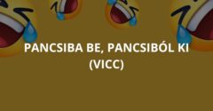 Pancsiba be, pancsiból ki (Vicc)